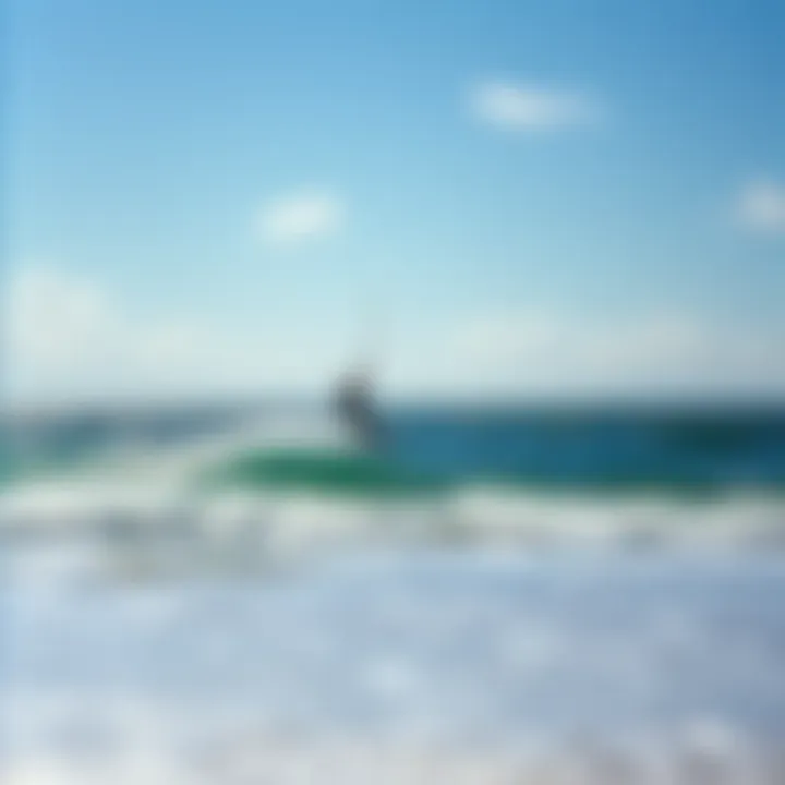 Ideal E Foiling Location A serene beach location ideal for e foiling