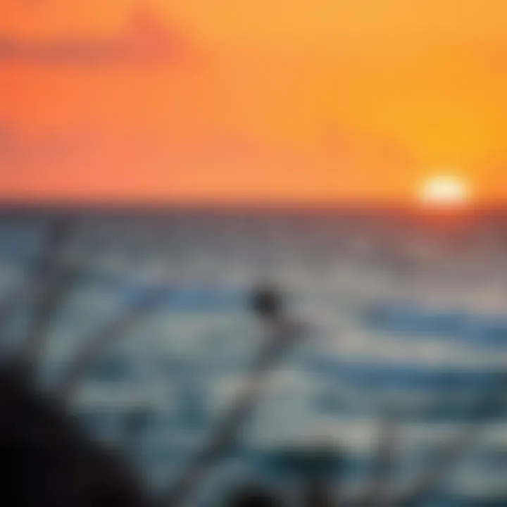 Scenic sunset over El Cuyo, highlighting the serene environment for kiteboarding enthusiasts.