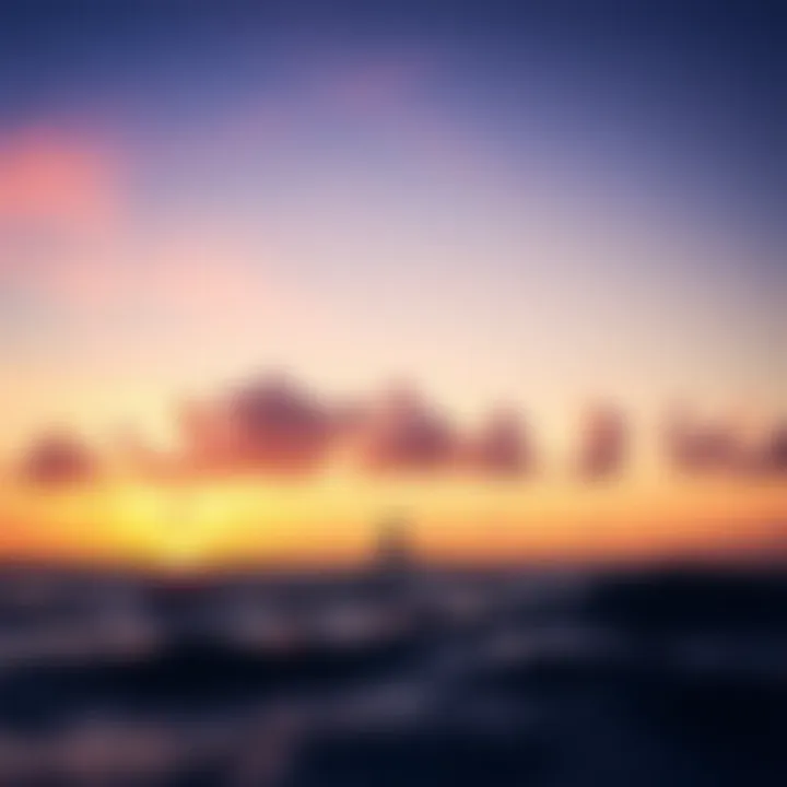 Sunset Over Cat Cay A picturesque sunset over the waters of Cat Cay