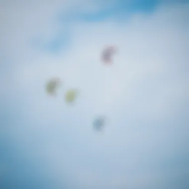 Vibrant Kites in the Sky Over Grand Haven Colorful kites soaring in the sky above Grand Haven