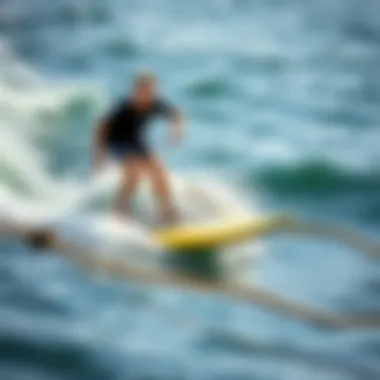Hydro Foil Surf Board Performance Hydro foil surf board in action on the water