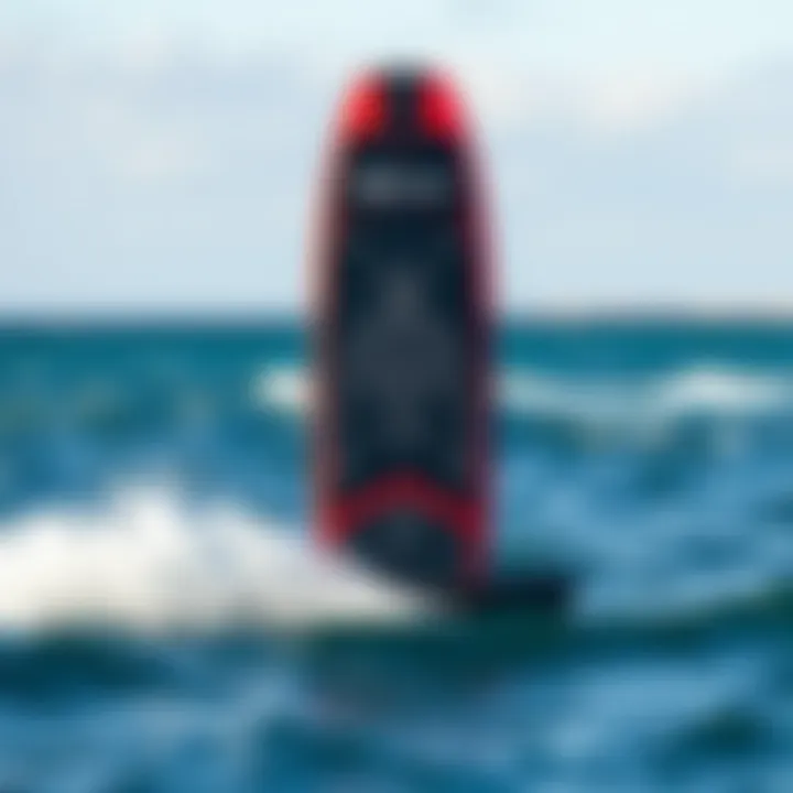 Detailed anatomy diagram of a hydrofoil board