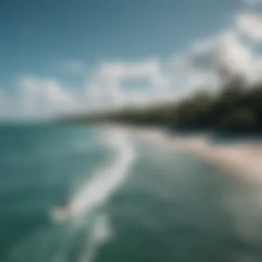 Panoramic view of Key Biscayne's coastline