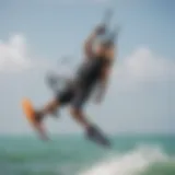 Stunning kitesurfing action in Key Biscayne