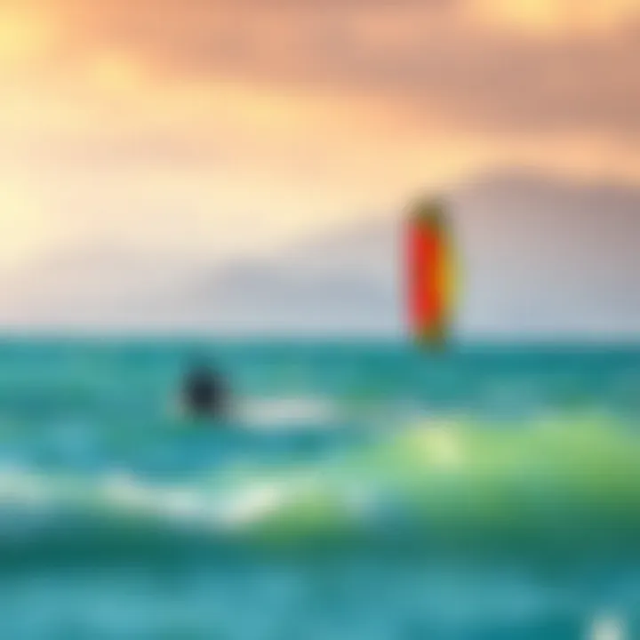 Scenic Kite Sailing Locations The diverse landscapes of a popular kite sailing destination