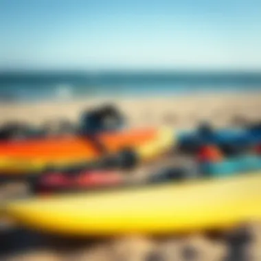 Essential Kitesurfing Gear for Enthusiasts A close-up of kitesurfing gear laid out on the beach
