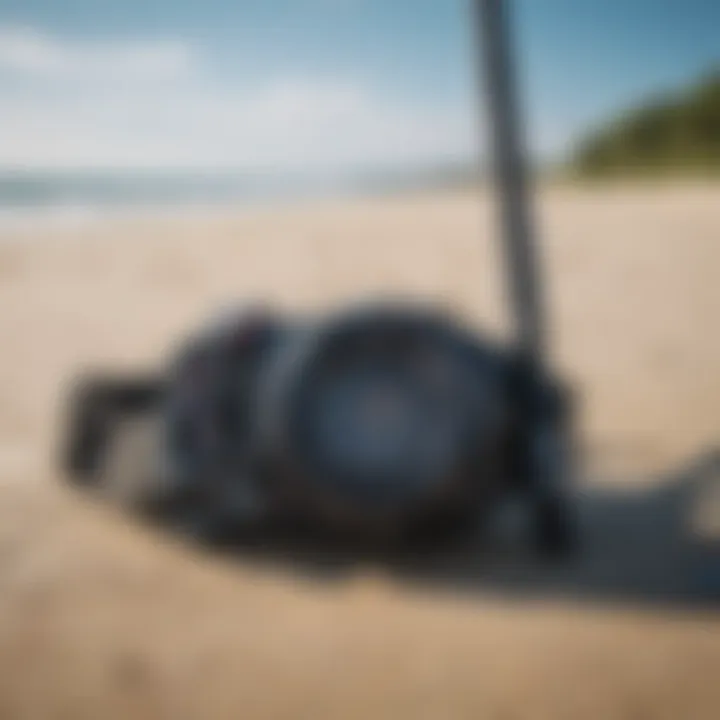 Essential Gear for Kitesurfing Enthusiasts Kitesurfing Gear Displayed on the Beach
