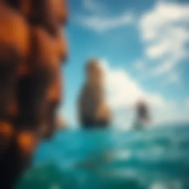 Unique geographical formations along Peru's coast, ideal for kitesurfing