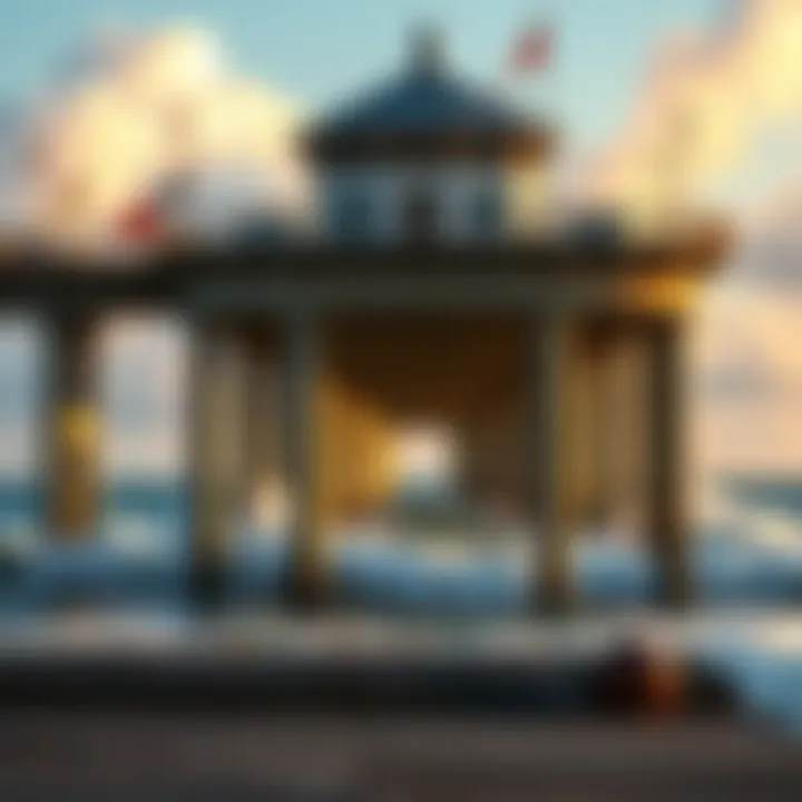 Lake Worth Pier Scenic Overview The scenic view of Lake Worth Pier showcasing its majestic structure and surrounding waters