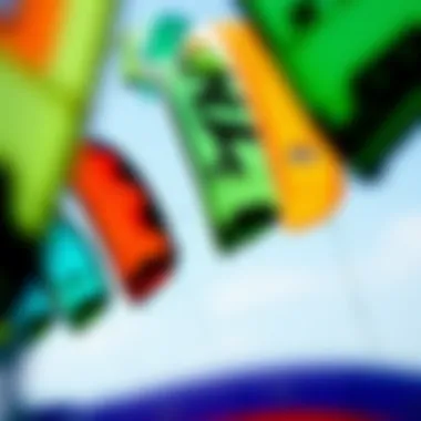 Selection of kites for light wind conditions