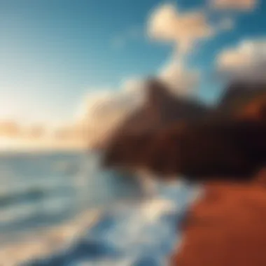 Stunning coastal view of Mokuleia Beach