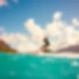 Kiteboarding action in Mokuleia's vibrant waters