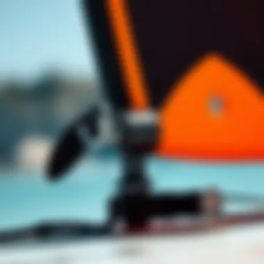 Detailed View of Naish Wing Surf Equipment Close-up of Naish wing equipment