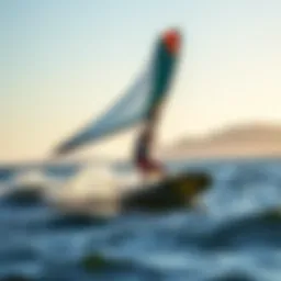 Dynamic Naish wing surf action