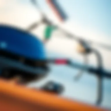 Innovative Gear Design Close-up of Nobile kiteboarding gear showcasing advanced design features