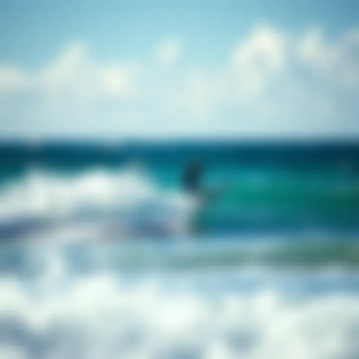 A stunning beach location ideal for one wing surf practice