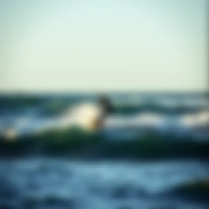 The Art of Glide: Powered Wave Board in Action A powered wave board gliding over ocean waves