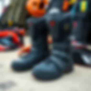 Kiteboarding setup displaying the Solite 8mm boots with gear