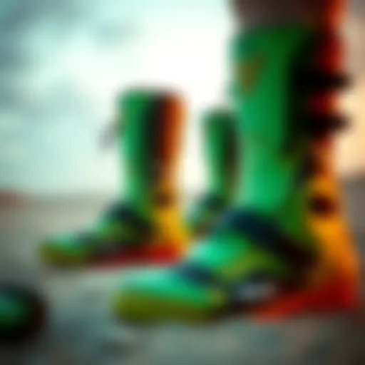 Detailed view of Solite 8mm boots showcasing innovative design