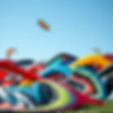 Diverse Range of Sport Kites A variety of sport kites displayed together