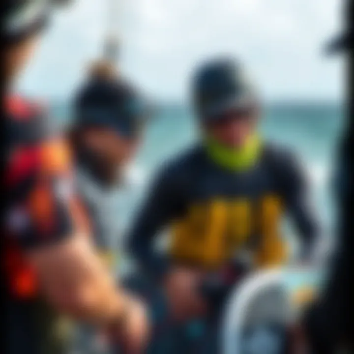 Informed Choices: Enthusiasts Share Insights Kiteboard enthusiasts discussing Starboard boards