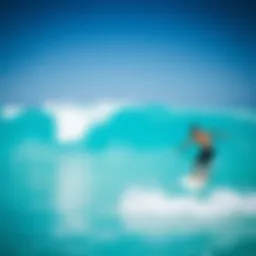 Stunning turquoise waters ideal for surfing
