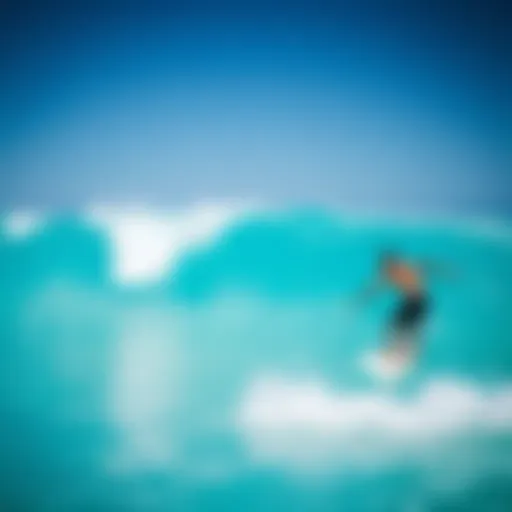 Stunning turquoise waters ideal for surfing