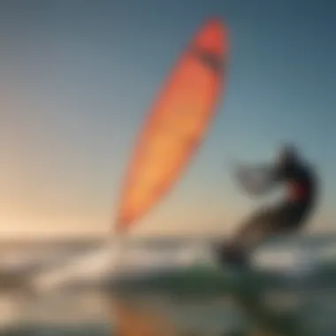 Close-up view of advanced kite technology showcasing design intricacies