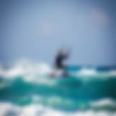 Mastering the Phantom S Technique A kiteboarder executing the phantom s technique over a vibrant ocean wave.