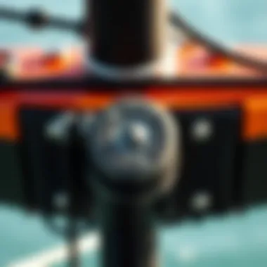 Close-up of e-foil components