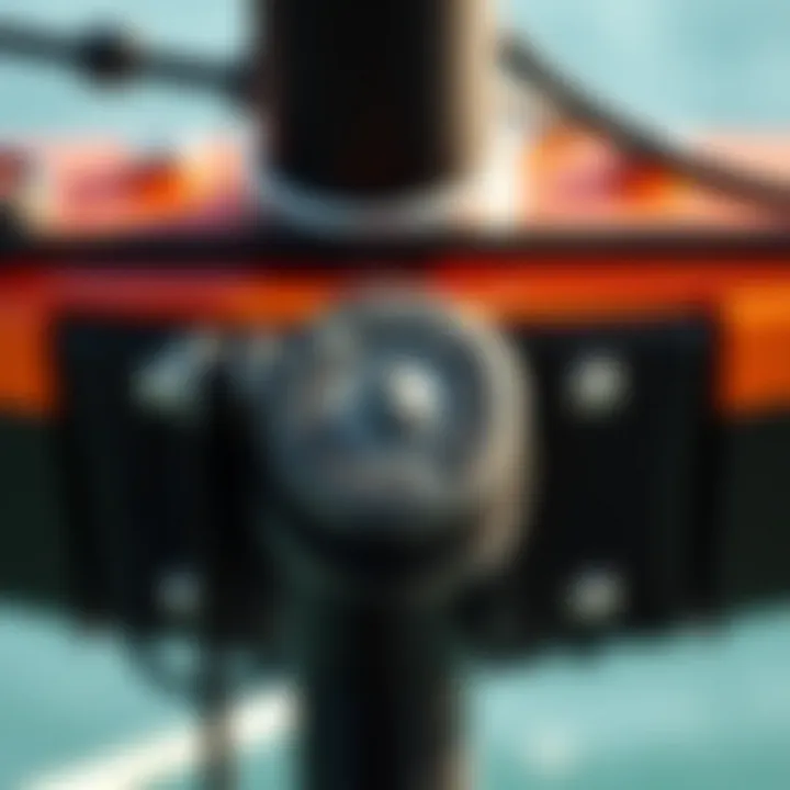 Close-up of e-foil components