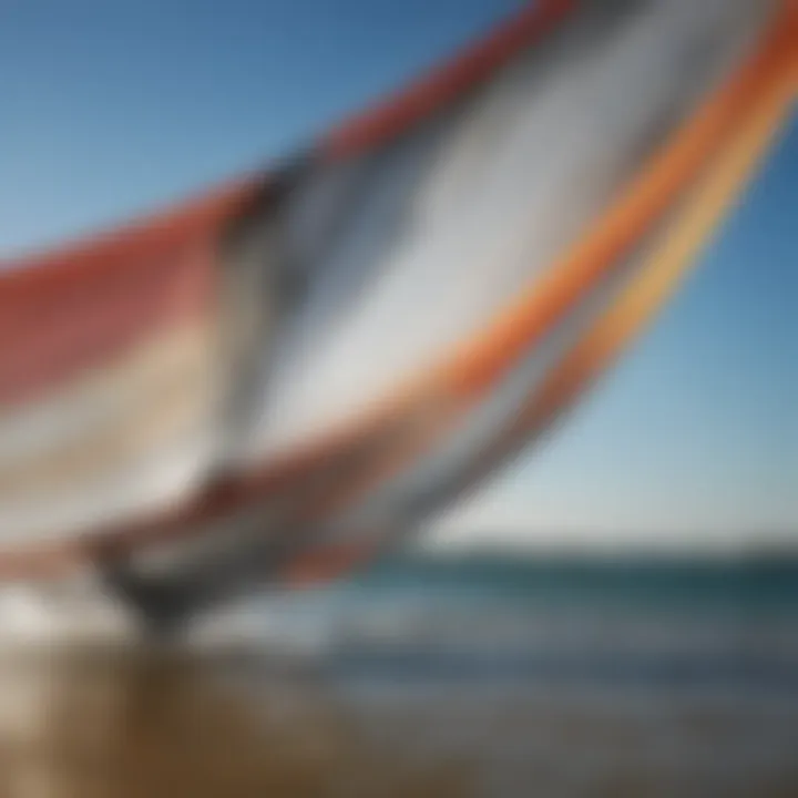 Close-up of kite materials illustrating technology and durability