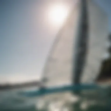 Close-up of a quad fin kiteboard showing intricate fin design