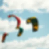Colorful kites soaring in the sky