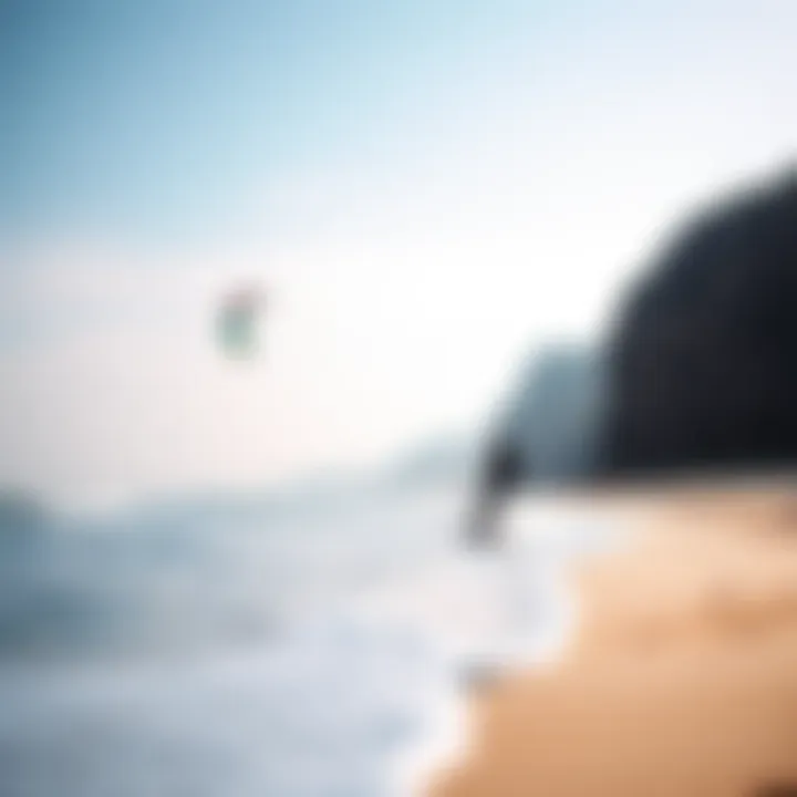 A scenic beach perfect for kitesurfing