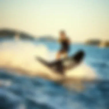 Efoil rider enjoying the thrill of water sports