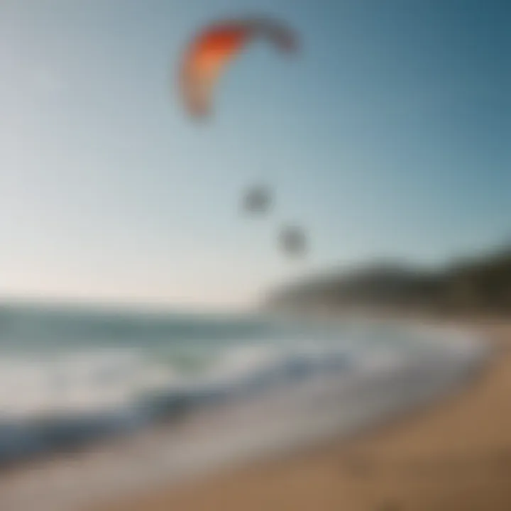 Kiteboarding enthusiasts enjoying Ozone kites on a beach