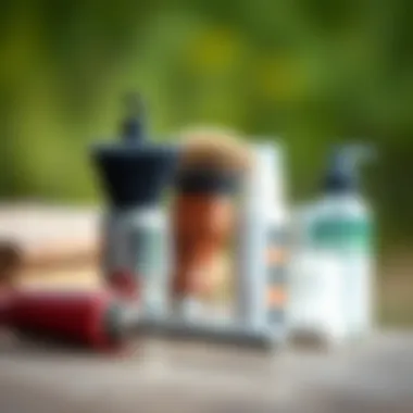 Essential Tools for Rodeo Gear Maintenance Rodeo gear maintenance tools including brushes and cleaners