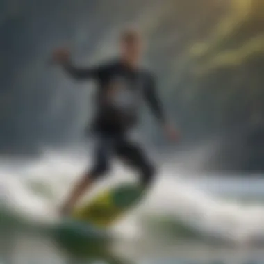 A focused kiteboarder executing advanced carving techniques