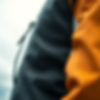 Durable Fabric of Mustang Dry Suit Close-up of Mustang dry suit fabric showcasing its durability