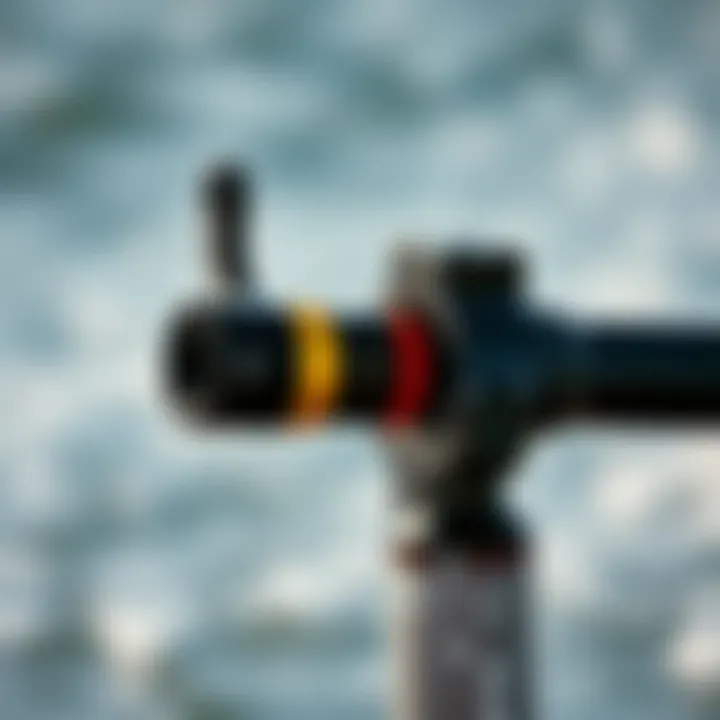 Functionality of the Naish Torque Bar Close-up of the Naish Torque Bar functionality in action