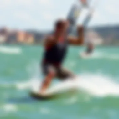 Instructional session for kiteboarding enthusiasts