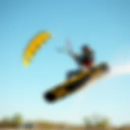 Kiteboarding action at the New York Kite Center