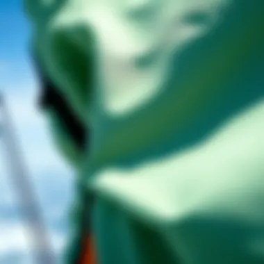 Close-up of Patagonia R3's eco-friendly material texture and design.