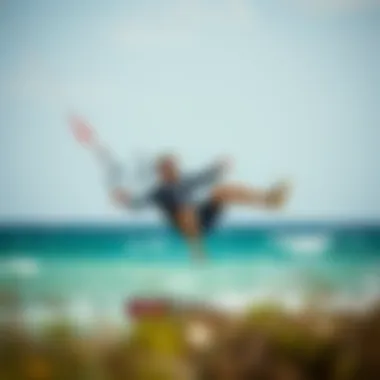 Enhancing Physical Conditioning with Slingshot Gear Kiteboarder engaged in training with Slingshot gear to enhance physical conditioning.