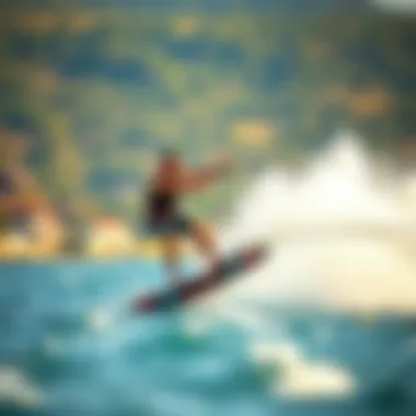 A rider executing advanced techniques with Slingshot wakefoil