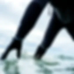 High-performance kiteboarding wetsuit in ocean setting