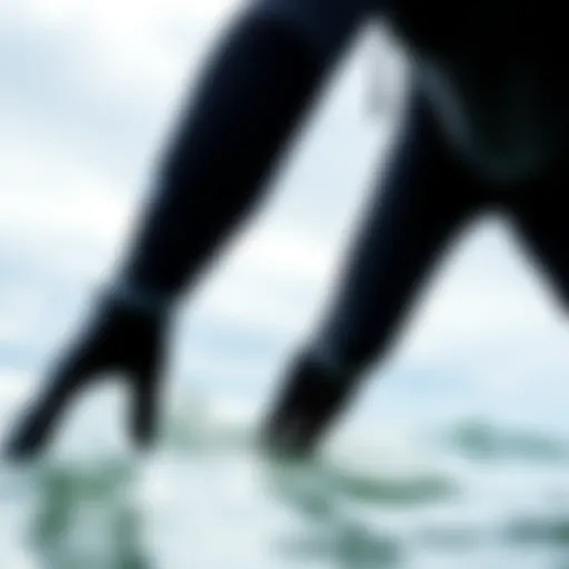 High-performance kiteboarding wetsuit in ocean setting