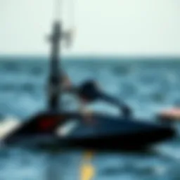 A used hydrofoil showcasing its design and structure.
