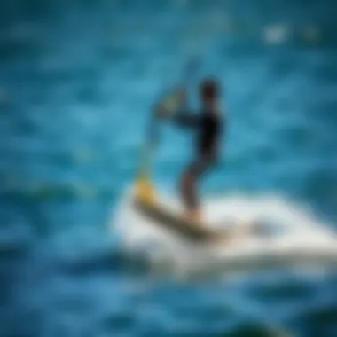 Demonstration of advanced wing foil techniques on water